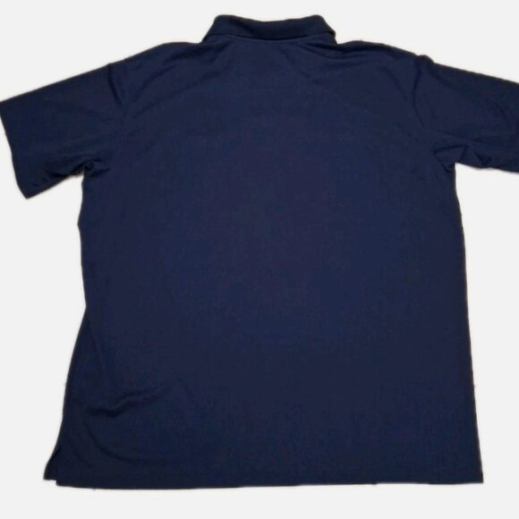 Columbia Mens Polo Shirt 2XL Navy Blue Omni Shade Sun Protection Outdoor Golf - Picture 2 of 8